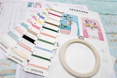 No Drama Llama Cross Stitch Kit