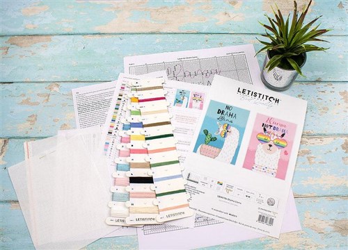 No Drama Llama Cross Stitch Kit