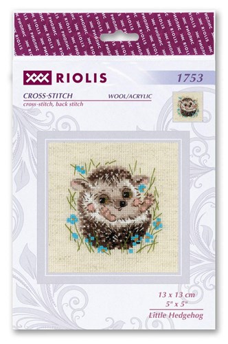 Little Hedgehog Cross Stitch Kit