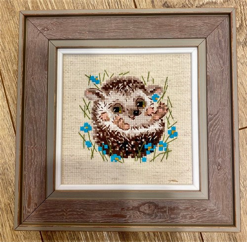 Little Hedgehog Cross Stitch Kit