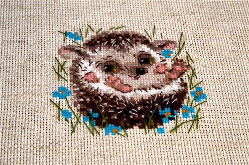 Little Hedgehog Cross Stitch Kit