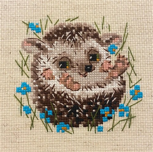 Little Hedgehog Cross Stitch Kit