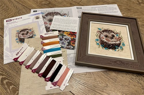 Little Hedgehog Cross Stitch Kit