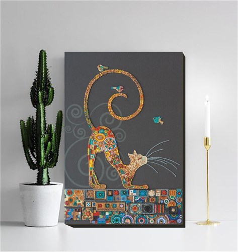 Bead Embroidery Kit - Kitty