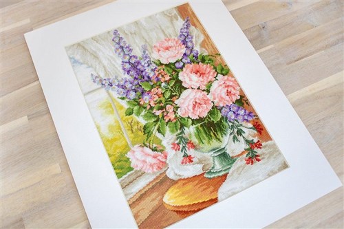 Flowers At The Window Cross Stitch Kit