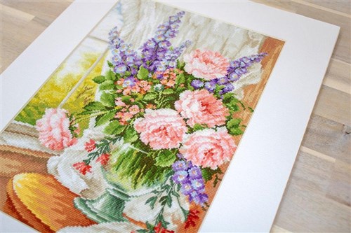Flowers At The Window Cross Stitch Kit