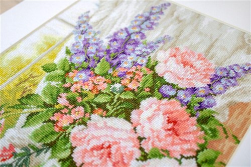 Flowers At The Window Cross Stitch Kit