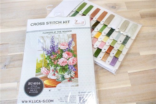 Flowers At The Window Cross Stitch Kit