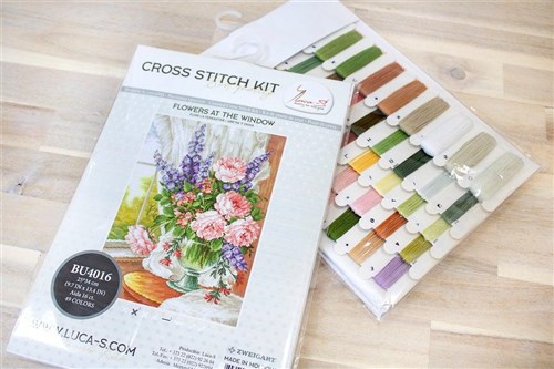 Flowers At The Window Cross Stitch Kit