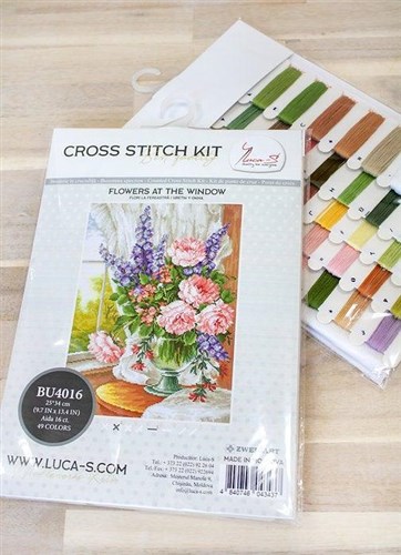 Flowers At The Window Cross Stitch Kit