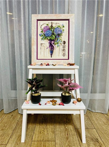 Umbrella Wreath Cross Stitch Kit