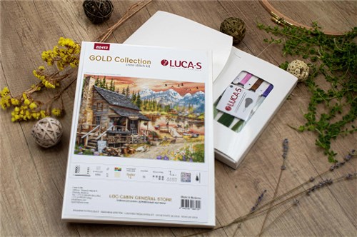Log Cabin General Store Cross Stitch Kit