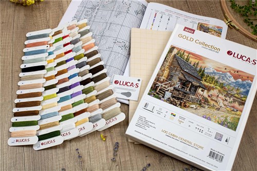 Log Cabin General Store Cross Stitch Kit
