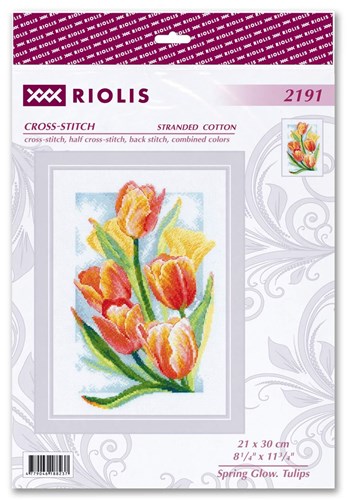 Spring Glow Tulips Cross Stitch Kit
