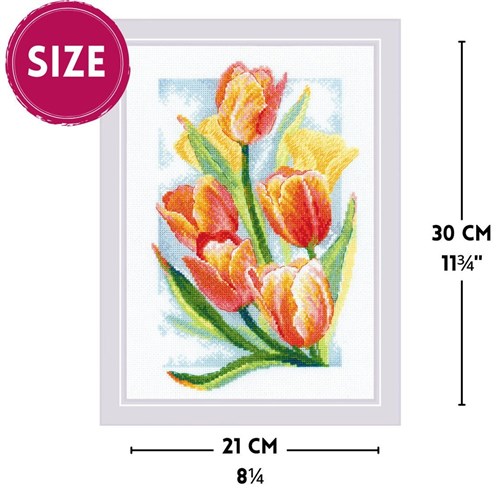 Spring Glow Tulips Cross Stitch Kit