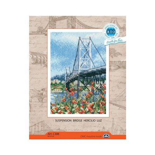Suspension Bridge Hercilio Luz Cross Stitch Kit