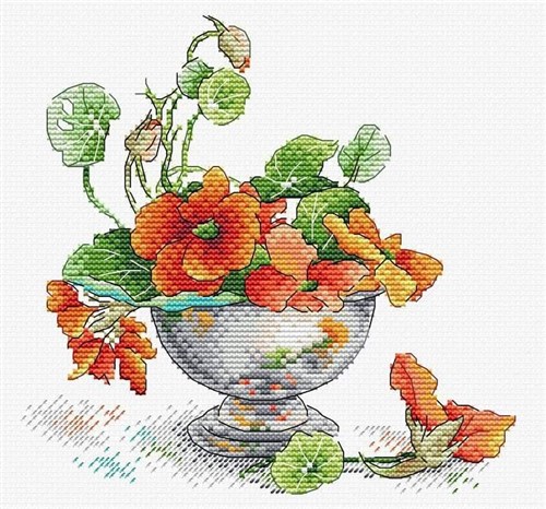 Nasturtium Cross Stitch Kit