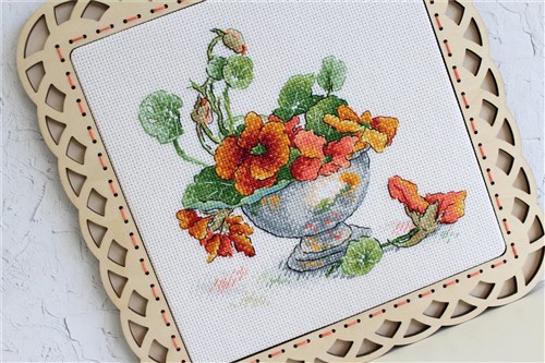 Nasturtium Cross Stitch Kit