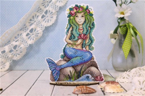 Sea Beauty Plastic Canvas Cross Stitch Kit