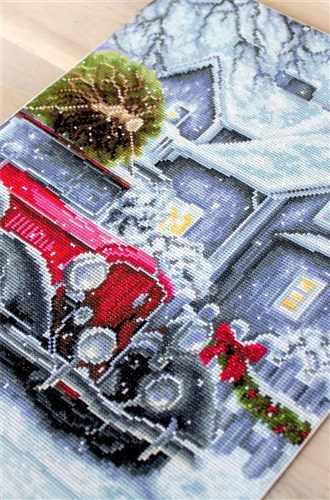Winter Holidays Cross Stitch Kit