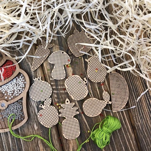 Food Blanks For Embroidery On Wood