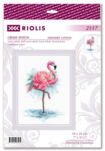 Blooming Flamingo Cross Stitch Kit