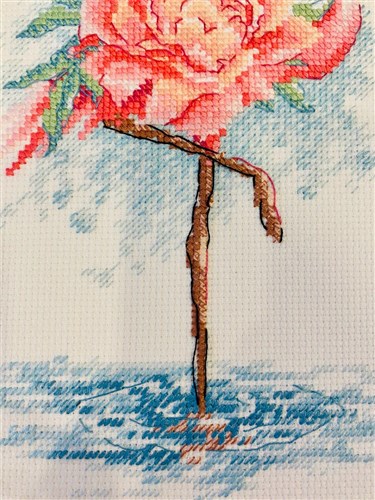 Blooming Flamingo Cross Stitch Kit