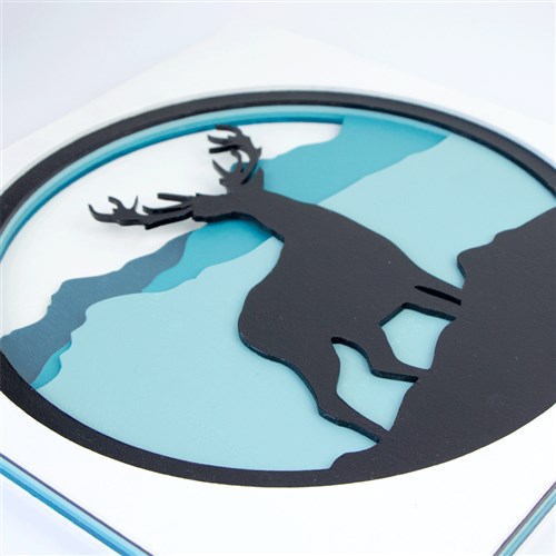 Deer In The Mountains - 3D Painting Set