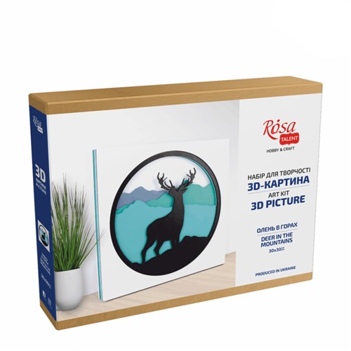 Deer In The Mountains - 3D Painting Set