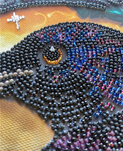 Black Raven Bead Embroidery Kit