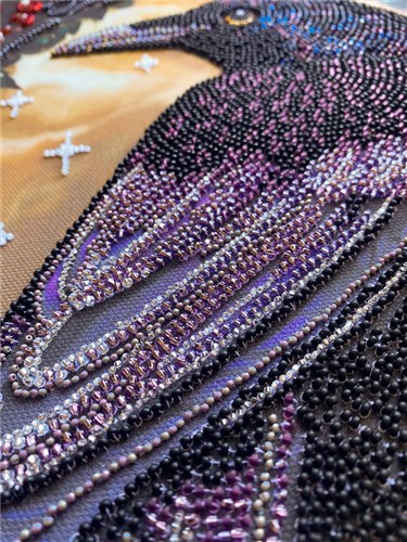 Black Raven Bead Embroidery Kit
