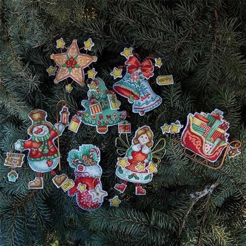 Christmas Sleigh Plastic Canvas Cross Stitch Kit
