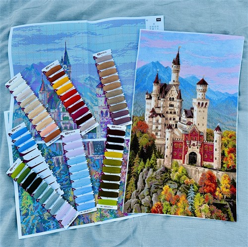 Neuschwanstein Castle Cross Stitch Kit