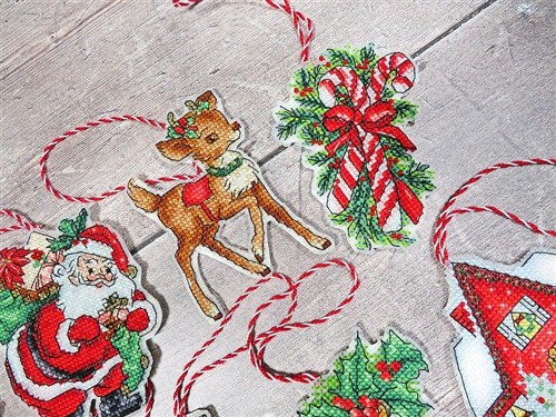 Christmas Ornaments Cross Stitch Kit