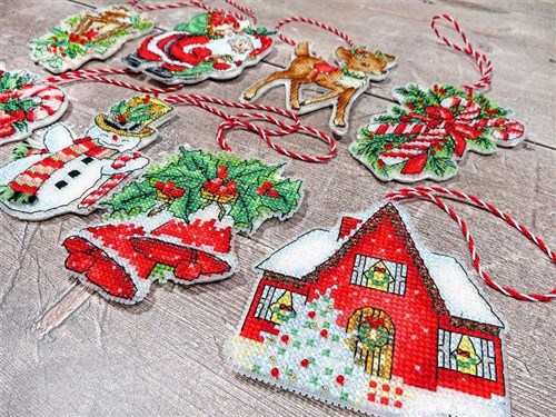 Christmas Ornaments Cross Stitch Kit