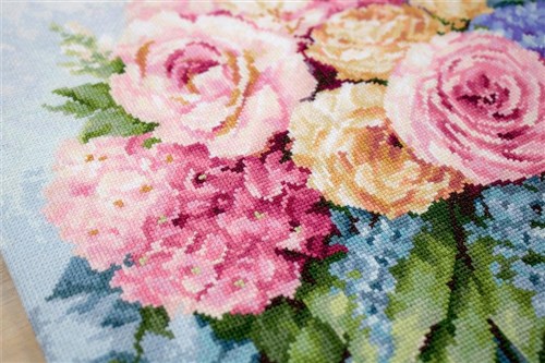Bouquet Cross-Stitch Kit