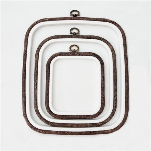 Square Flexi Hoop Nurge - Woodgrain