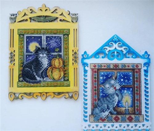 Winter Evening Cross Stitch Kit On Plywood