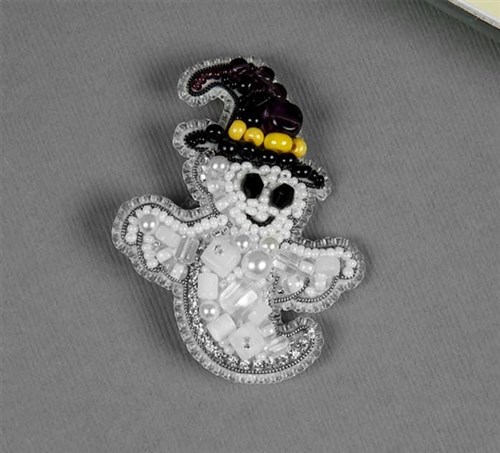 Ghost Beadwork Kit Brooch