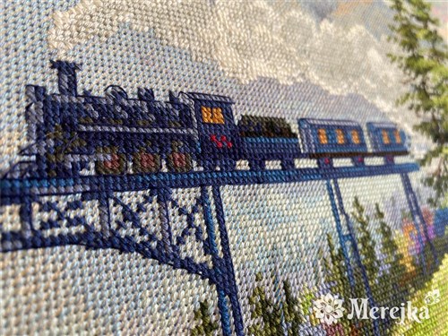 Mountain Railway Cross Stitch Kit