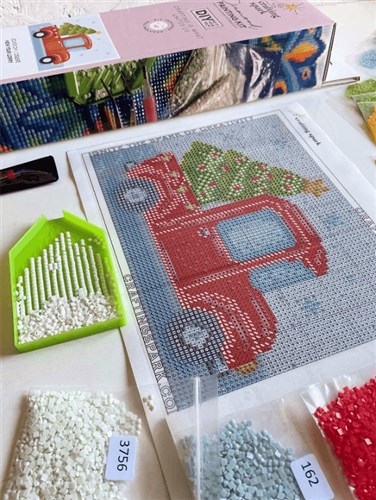 New Year Lorry Diamond Painting Kit