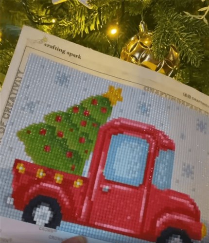 New Year Lorry Diamond Painting Kit