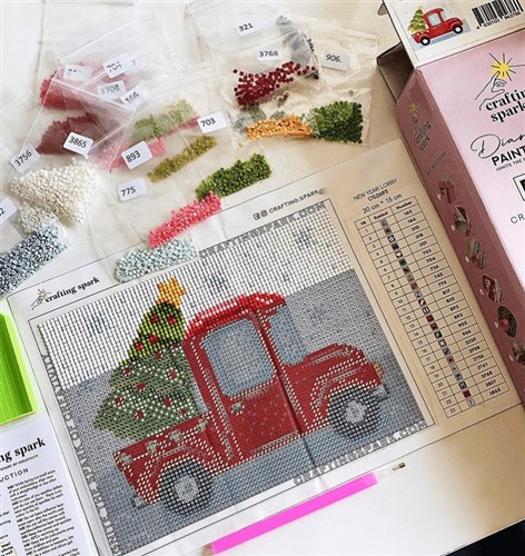 New Year Lorry Diamond Painting Kit