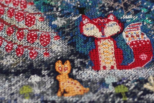 Cross stitch kit In the winter forest one day AH-153