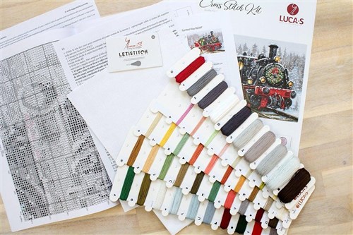Santa's Express B2397L Counted Cross-Stitch Kit