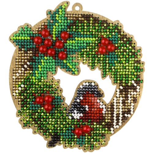 Bead embroidery kit on wood FLK-440