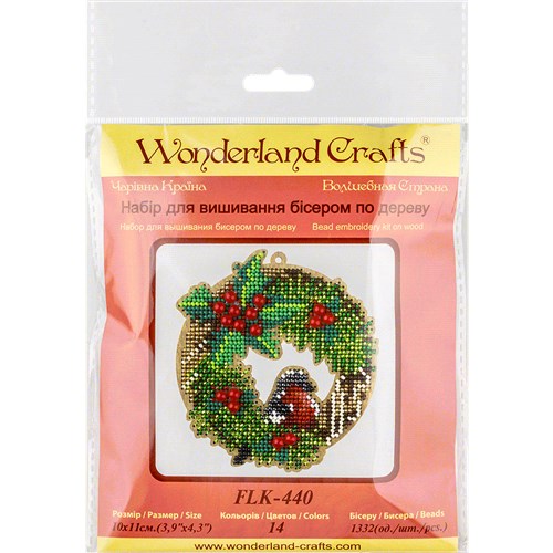 Bead embroidery kit on wood FLK-440