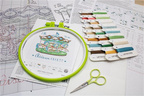 Baby Carousel L8047 Counted Cross Stitch Kit