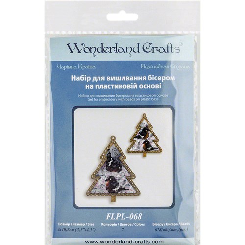 Set for embroidery with beads on a plastic base FLPL-068