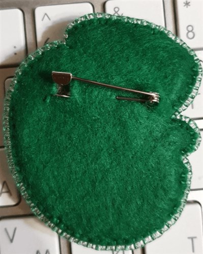 BP-266C Beadwork kit for creating brooch Crystal Art "Chameleon"